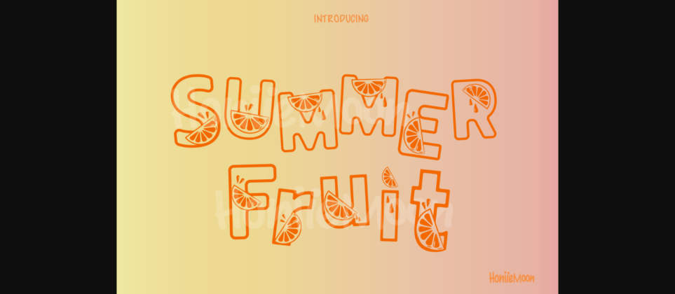 Summer Fruit Font Poster 1