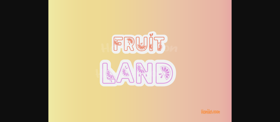Summer Fruit Font Poster 7