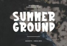 Summer Ground Font Poster 1