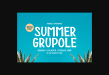 Summer Grupole Font Poster 1