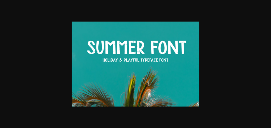 Summer Grupole Font Poster 2