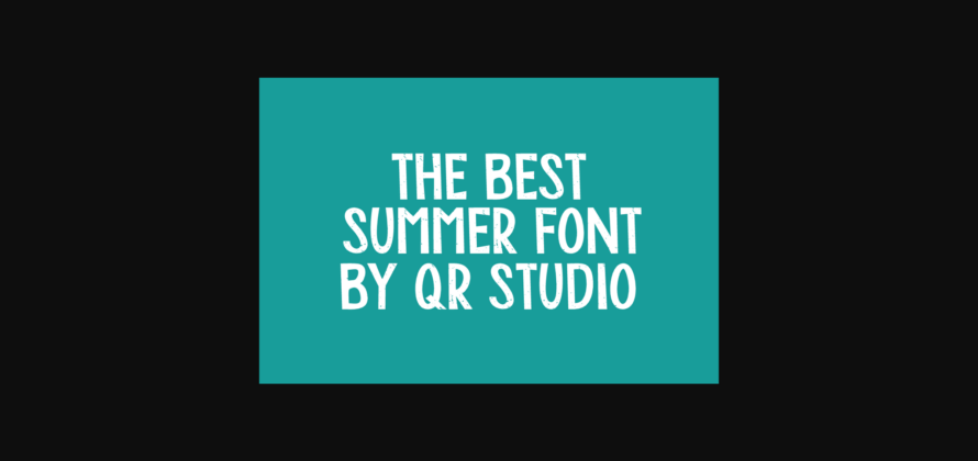 Summer Grupole Font Poster 6