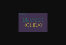 Summer Holiday Font Poster 1