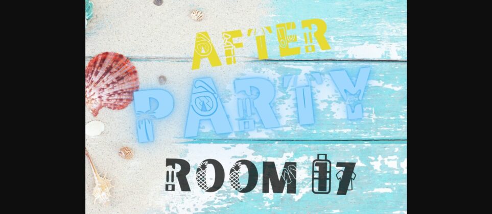 Summer Holiday Party Font Poster 4