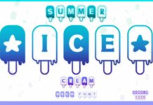 Summer Ice Cream Font Poster 1