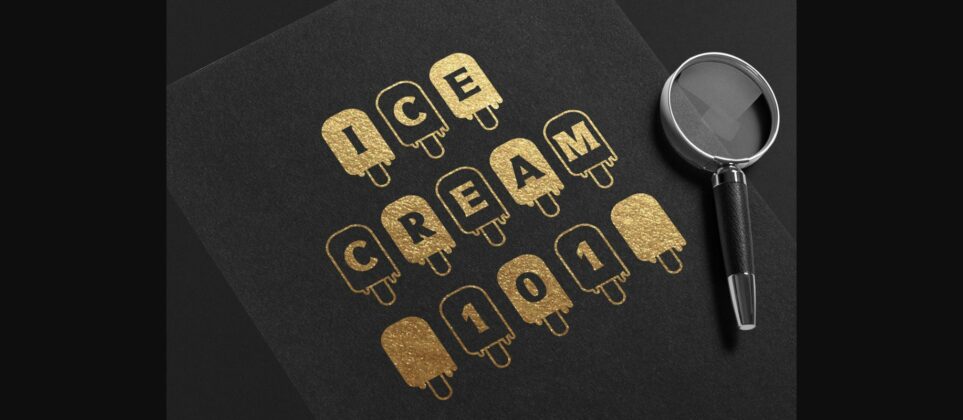 Summer Ice Cream Font Poster 7