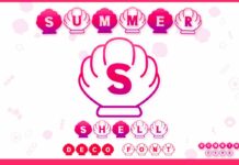 Summer Shell Font Poster 1