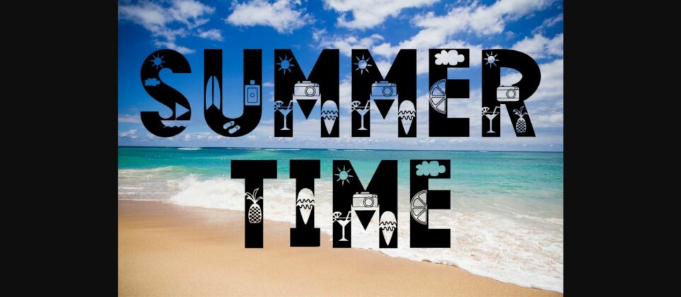 Summer Time Font Poster 3
