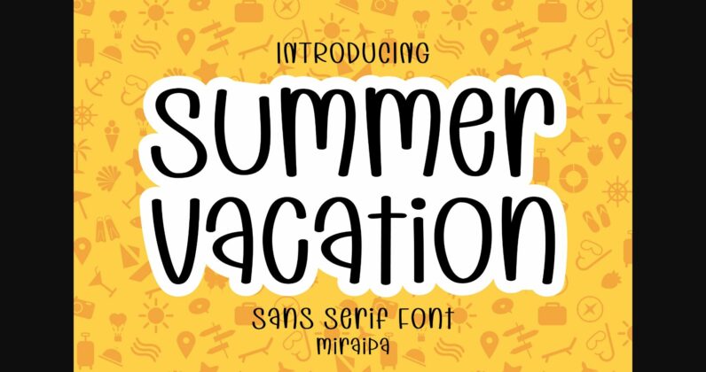 Summer Vacation Font Poster 3