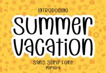 Summer Vacation Font Poster 1