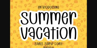 Summer Vacation Font Poster 1