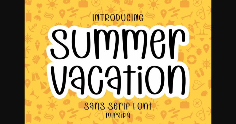 Summer Vacation Font Poster 1