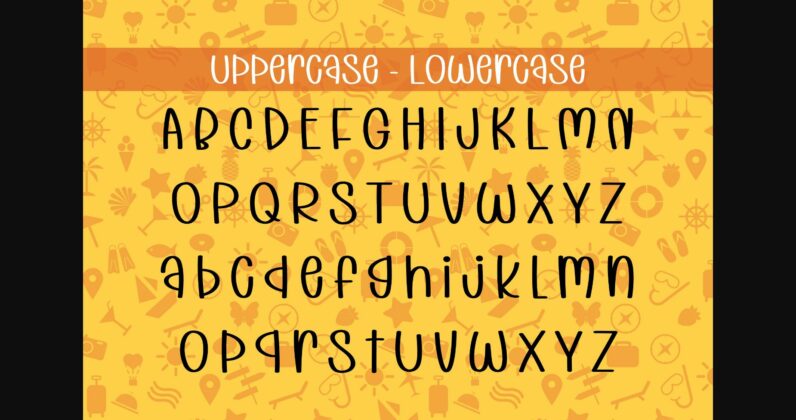 Summer Vacation Font Poster 5