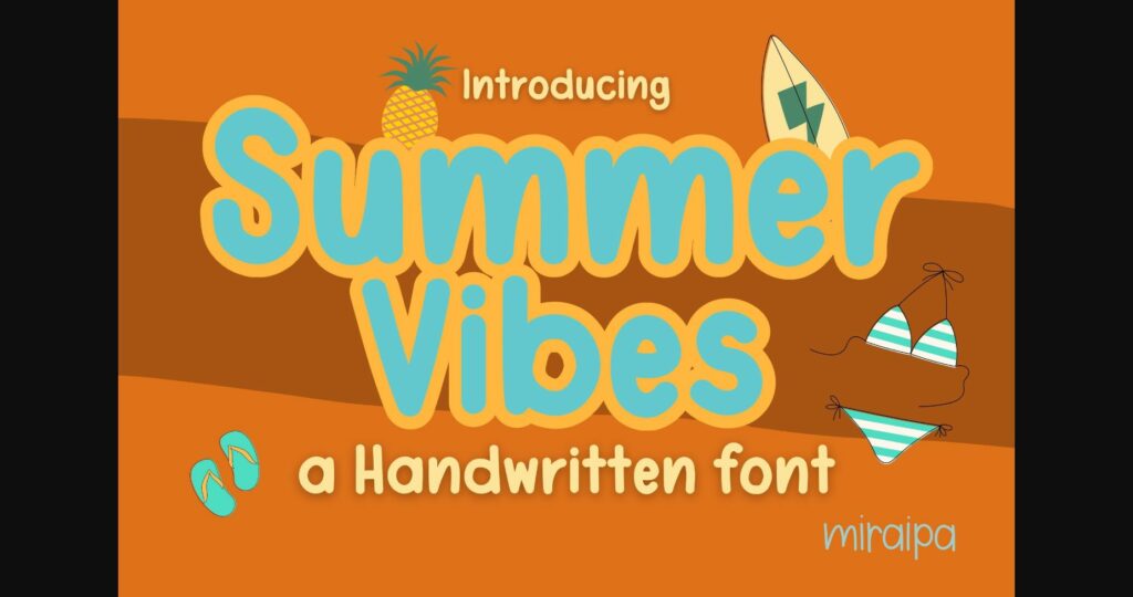 Summer Vibes Font Poster 3