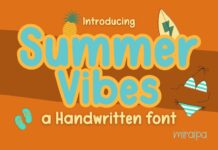Summer Vibes Font Poster 1