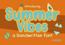 Summer Vibes Font Poster 1