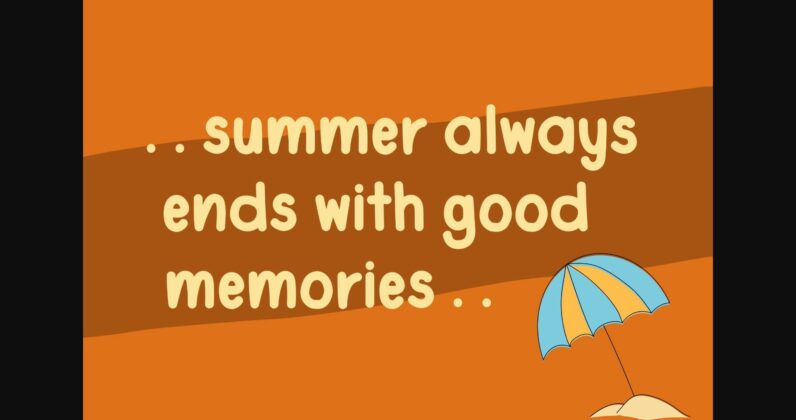Summer Vibes Font Poster 4