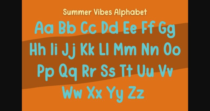 Summer Vibes Font Poster 6