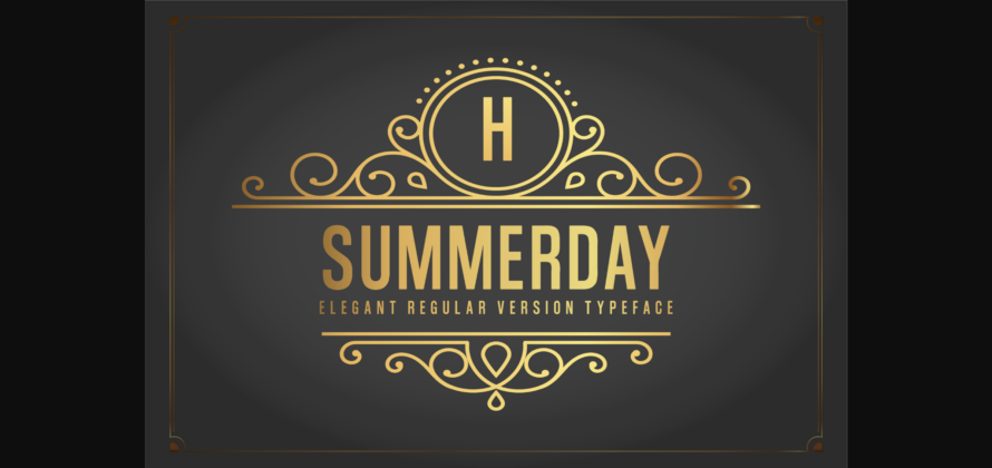 Summerday Font Poster 3