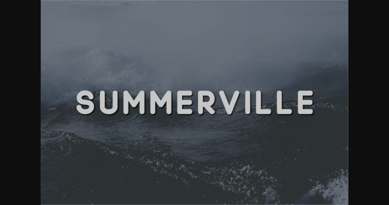 Summerville Font Poster 3