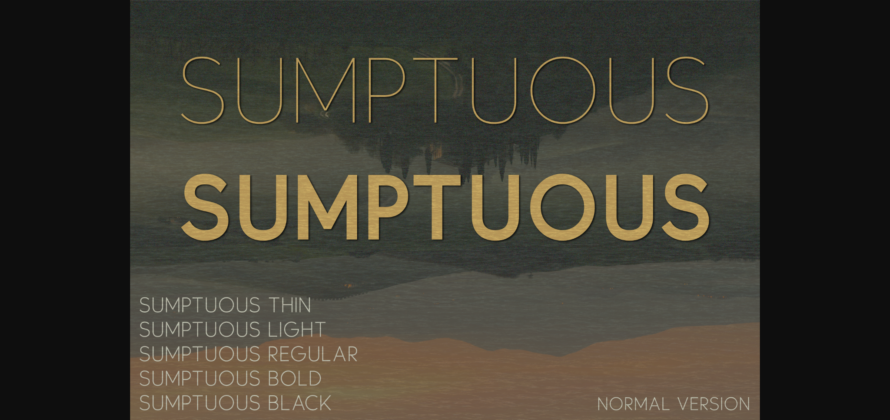 Sumptuous Font Poster 3