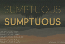 Sumptuous Font Poster 1