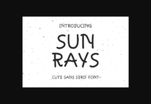 Sun Rays Font Poster 1