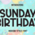 Sunday Birthday Font