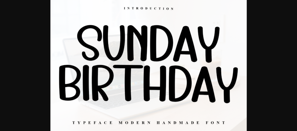 Sunday Birthday Font Poster 3