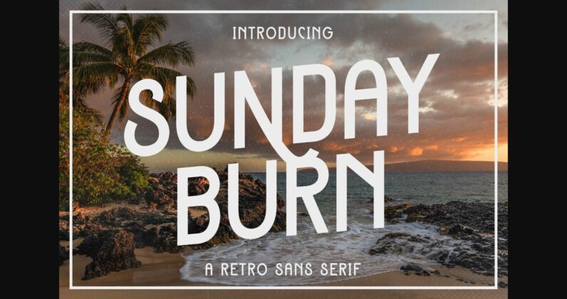 Sunday Burn Font Poster 3