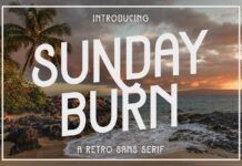 Sunday Burn Font Poster 1