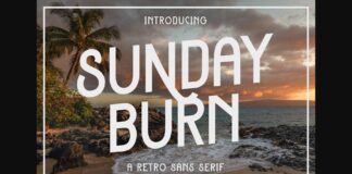 Sunday Burn Font Poster 1