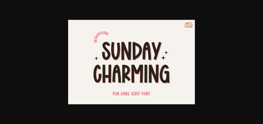 Sunday Charming Font Poster 3