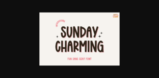 Sunday Charming Font Poster 1