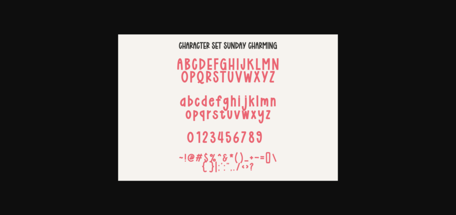 Sunday Charming Font Poster 6