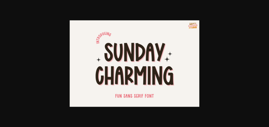 Sunday Charming Font Poster 1