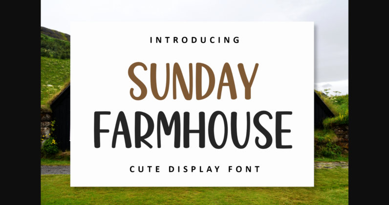 Sunday Farmhouse Font Poster 3