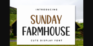 Sunday Farmhouse Font Poster 1