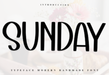 Sunday Font Poster 1