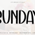 Sunday Font