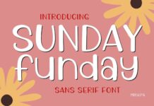 Sunday Funday Font Poster 1