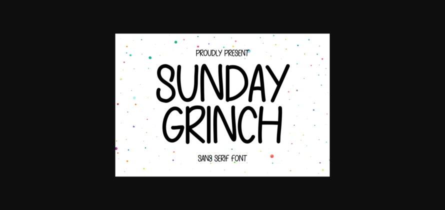 Sunday Grinch Font Poster 3