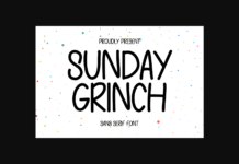 Sunday Grinch Font Poster 1