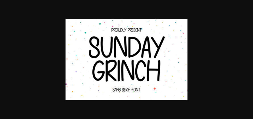 Sunday Grinch Font Poster 1