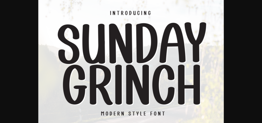 Sunday Grinch Font Poster 3