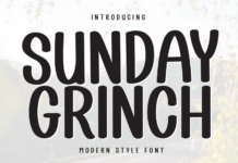 Sunday Grinch Font Poster 1