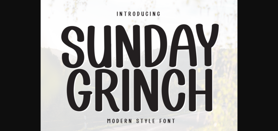 Sunday Grinch Font Poster 1