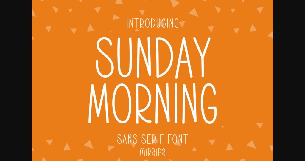 Sunday Morning Font Poster 3