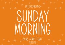 Sunday Morning Font Poster 1