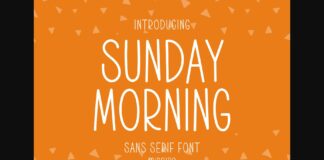 Sunday Morning Font Poster 1